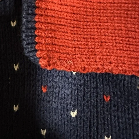 VTG Sweater Loft Knit Crazy Cat Lady Collar 90s Y2K‎ Small Twee Grandma Holiday - Picture 9 of 9